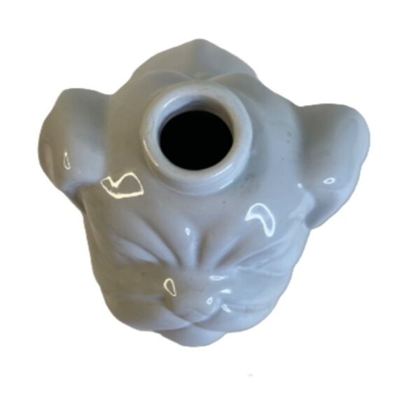 Pug Dog Soap Lotion Dispenser White Ceramic 7.5" - Picture 5 of 7